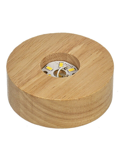 Фигурка декоративная стекло, 15х20 см, с подсветкой, белая, A020097