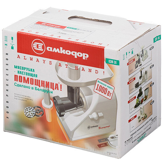 Мясорубка электрическая Белвар Помощница, КЭМ-36/220-4-23, 1000 Вт