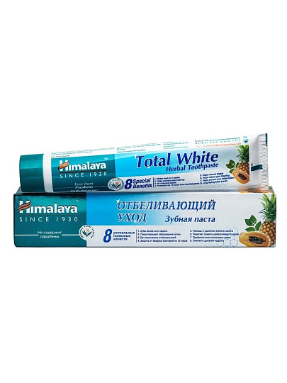 Зубная паста Himalaya, Total White Отбеливающий уход, 50 мл