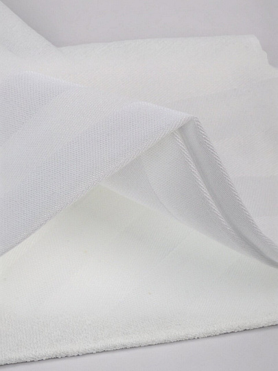 Пододеяльник евро, 200 х 220 см, 100% хлопок, страйп-сатин, белый, Monocolor, 3182-1