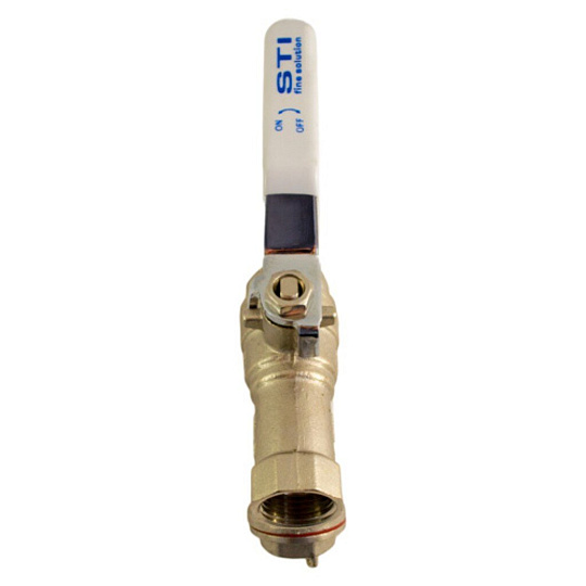 Кран для воды, 3/4", г-г, латунь, ручка, с фильтром, STI