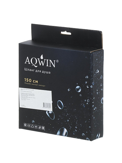 Шланг для душа, ПВХ, ИМП-ИМП, 150 см, Aqwin, A49-157