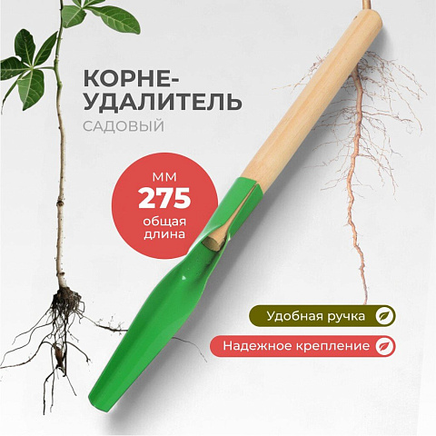 Корнеудалитель 275 мм, 1.5 мм, сталь, рукоятка дерево, Клевер, УТ-00003119