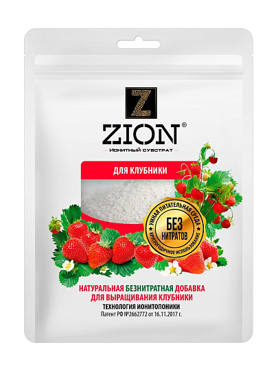 Удобрение для клубники, субстрат, минеральное, саше, 250 г, Zion