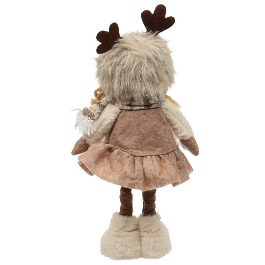 Фигурка декоративная текстиль, Девочка, 46 см, коричневая, Y4-9440