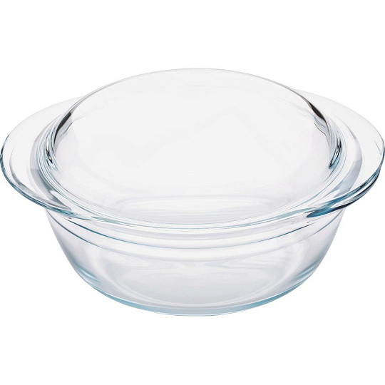 Кастрюля стекло, 27х11 см, 2.1 л, круглая, с крышкой, Pyrex, Essentials, 204A000/7343