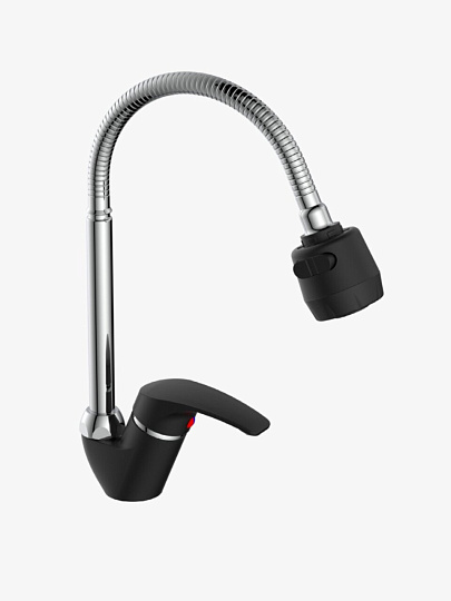 Смеситель для кухни, Эверест, гибкий излив, с картриджем, B58-0336