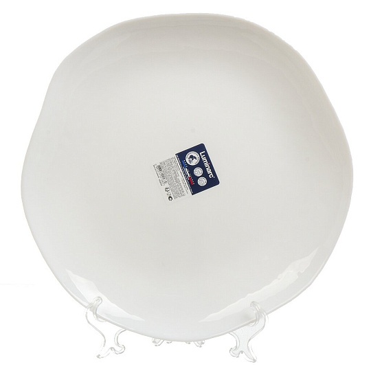 Тарелка обеденная, стеклокерамика, 26 см, фигурная, Galeo White, Luminarc, V9409
