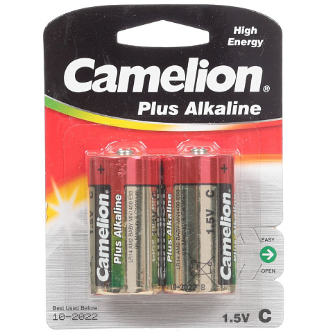 Батарейка Camelion Plus Alkaline LR14 BL2, цена за 2 шт