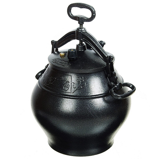 Казан афганский алюминий, 20 л, с крышкой, черный, Rashko Baba, ach20