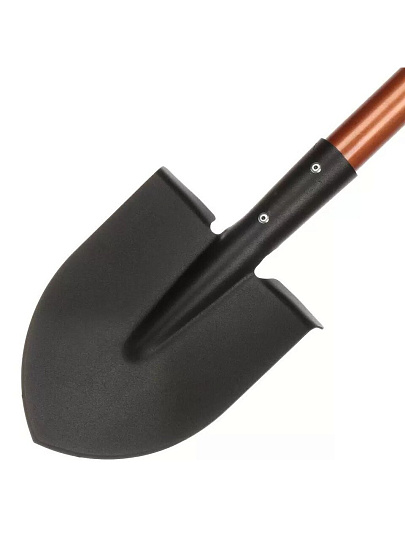 Лопата штыковая, сталь, 1.5х160х1200 мм, черенок дюралюминиевый, Kopper Tools, ФИ.091, дамская остроконечная