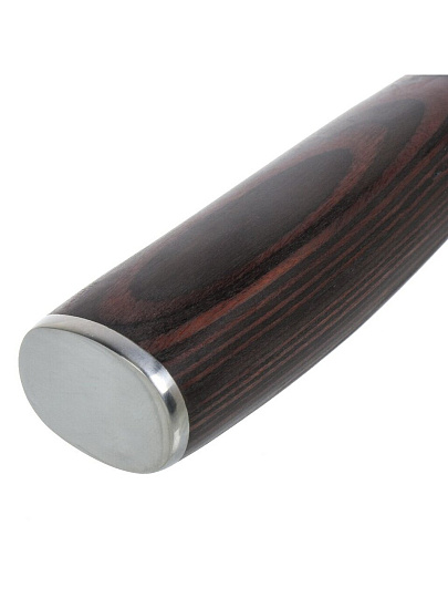 Нож кухонный Daniks, Classic G10, сантоку, нержавеющая сталь, 18 см, рукоятка дерево, Y4-8913