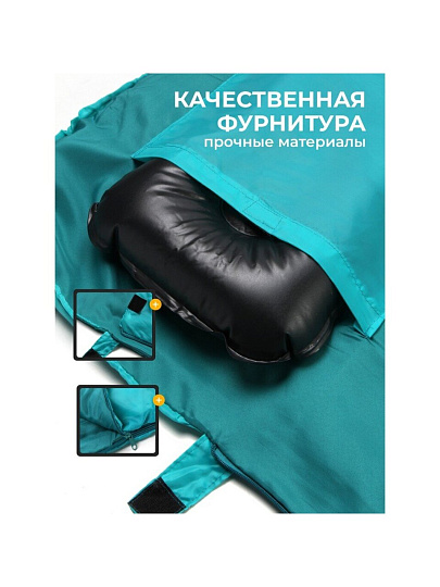 Спальный мешок одеяло, 205х90 см, 4 °C, 8 °C, 2 слоя, полиэстер, холлофайбер, в ассортименте, Bestway, 68101