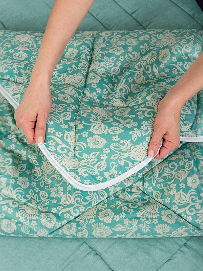 Одеяло 1.5-спальное, 140х205 см, Comfort Sleep, холлофайбер, 200 г/м2, чехол 100% полиэстер, в ассортименте