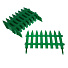 Забор декоративный пластмасса, Palisad, Частокол №1, 28х300 см, зеленый, ЗД01 - фото 2