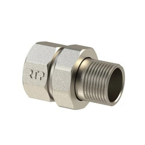 Американка 1/2", г-ш, никель, прямая, РосТурПласт