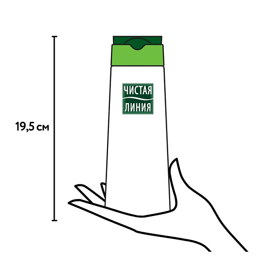 Гель для душа Чистая линия, Пробуждающий, 250 мл