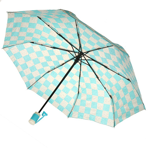 Зонт для женщин, автомат, 3 сложения, RainDrops, в ассортименте, Y9-090