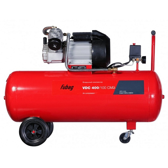 Компрессор Fubag, VDС 400/100 CM3, 2.2 кВт, поршневой, 100 л, 400 л/мин, 8 бар, прямой, 614319561
