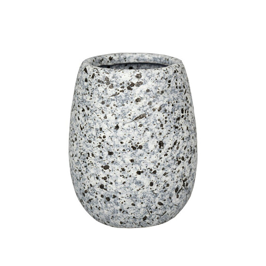 Стакан для зубных щеток, 10х8х8 см, керамика, Zenfort, Granite, 106671