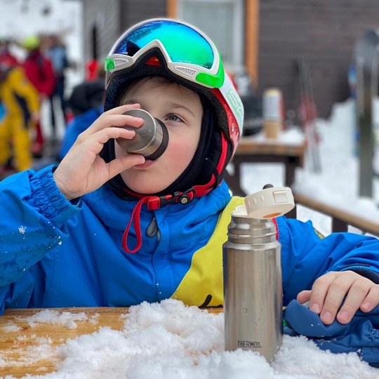 Термос нержавеющая сталь, 350 мл, Thermos, FFM-350-SBK, колба нержавеющая сталь, стальной, 319982