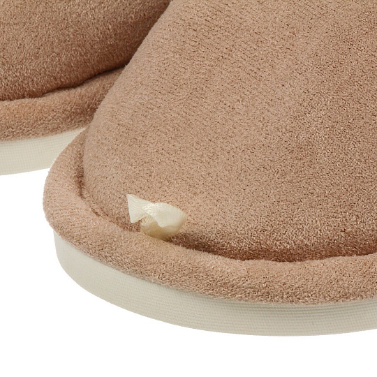 Тапки для женщин, замша, кофе с молоком, р. 40-41, закрытые, A210358