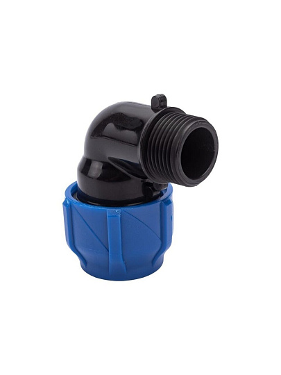 ПНД уголок d25х3/4", наружная резьба, Valfex