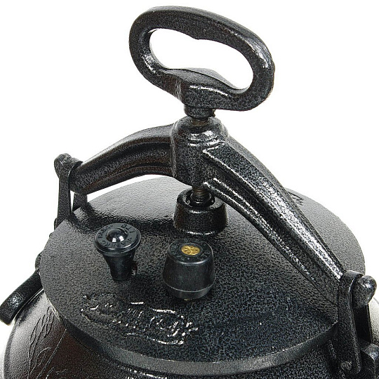 Казан афганский алюминий, 8 л, с крышкой, с ручками, черный, Rashko Baba, ach8