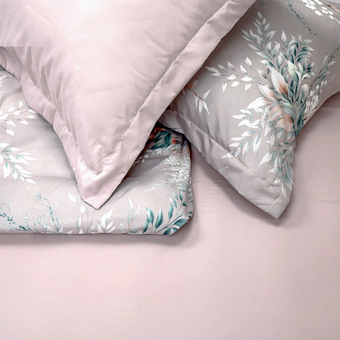 Постельное белье евро, пр220х240, 2н70х70, п200х220, Mcotton, м-сат, Лияна