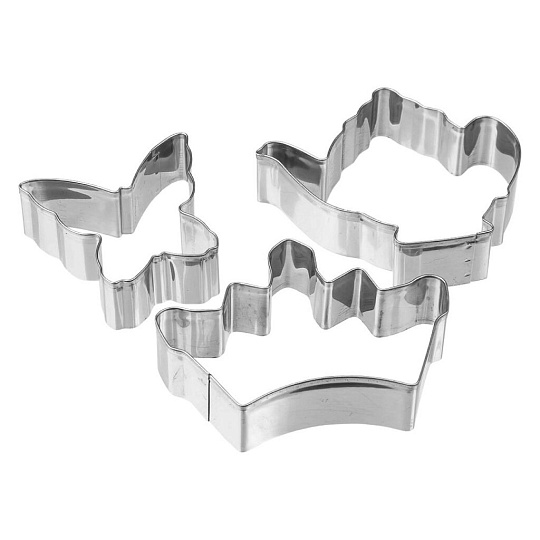 Форма для печенья нержавеющая сталь, 8-10 см, навеска, 3 шт, Marmiton, Принцесса, 17061