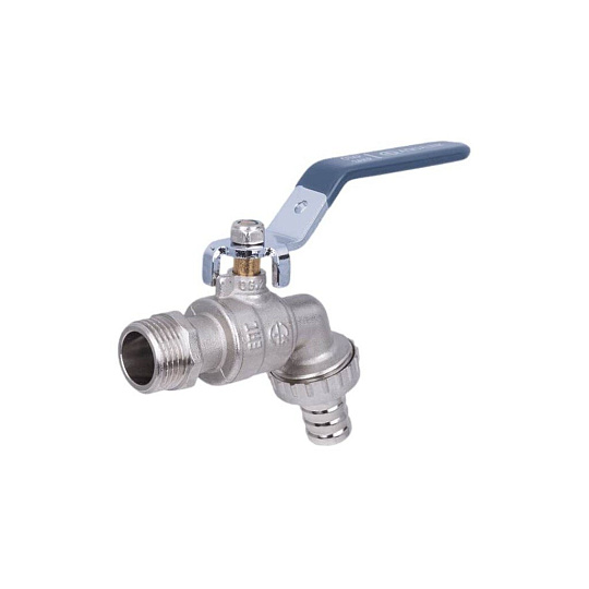 Кран водоразборный 3/4 ", со штуцером, ручка, AquaLink