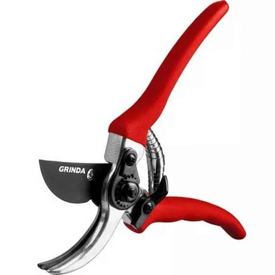 Секатор 210 мм, диаметр реза 18 мм, лезвие плоскостное, Grinda, G-11, рукоятка алюминий, 8-423001_z02