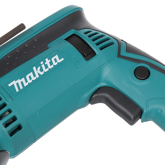 Дрель ударная, Makita, HP1640, ключевая, 16 мм, 680 Вт, с реверсом, 1 скорость