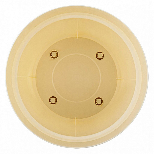 Горшок для цветов пластик, 1.1 л, 13 см, универсальный, белоснежный жасмин, InGreen, Villa de Fiori, IG660010048