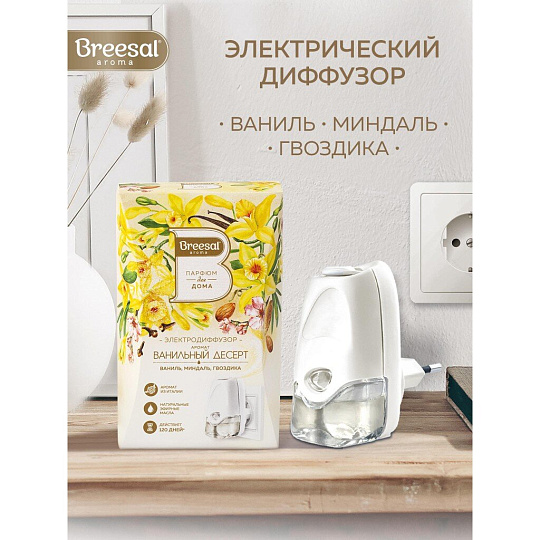 Аромадиффузор Breesal, 20 мл, Ванильный десерт, ELDF003