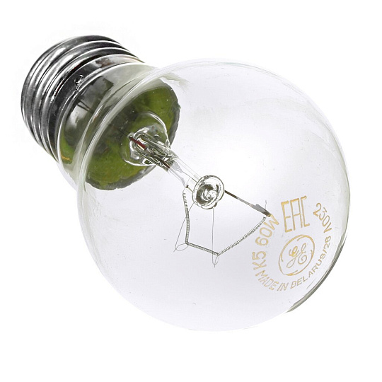 Лампа накаливания General Electric GE 60A/CL/E27, 60 Вт, E27