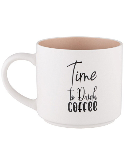 Кружка фарфор, 470 мл, Time To Drink Coffee, Lefard, 260-981