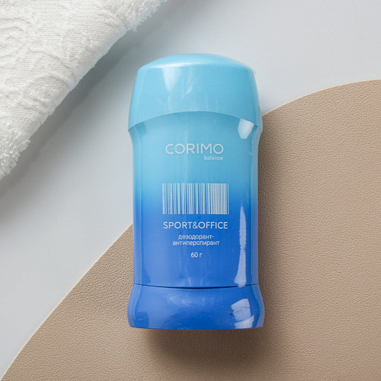 Дезодорант Corimo, Sport & Office, для мужчин, гелевый, стик, 60 г