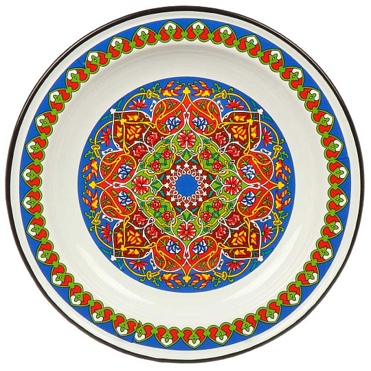 Блюдо сталь, эмал, 2 л, Арабский, Сиб товары, С0808.0*70