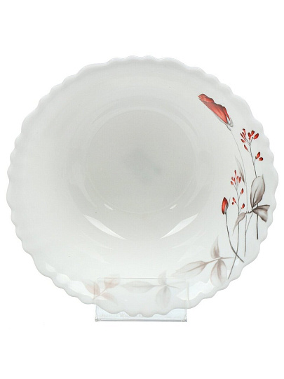Салатник стеклокерамика, круглый, 18х6.5 см, 0.8 л, Вероника, Daniks, LHW70/220303