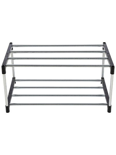 Полка для обуви, полипропилен, металл, 2 секции, 44х25х21 см, SR2, 100511