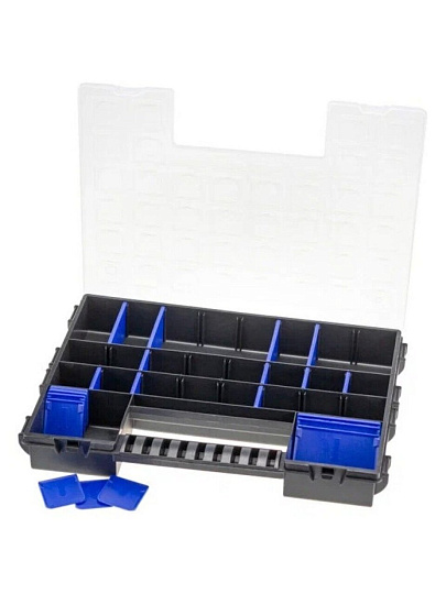 Ящик-органайзер для инструментов, 36х27.5х5 см, пластик, Idea, М 2985