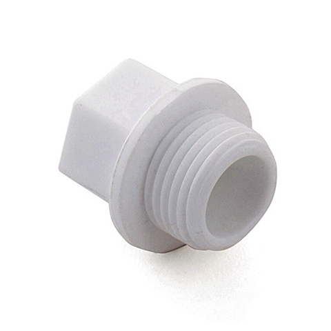 Заглушка комбинированная полипропилен, d25х3/4", наружная резьба, белая, Valfex
