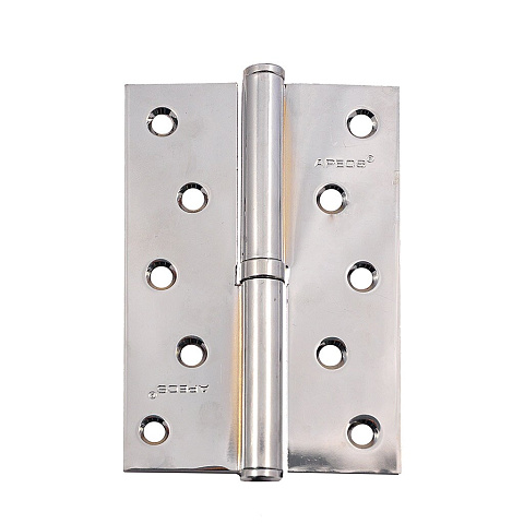 Петля врезная для деревянных дверей, Apecs, 120х80х3 мм, правая, B-Steel-CRR, 13718, с подшипником, хром