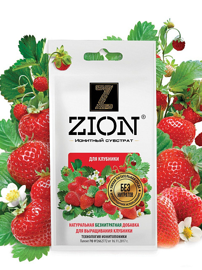 Удобрение для клубники, саше, минеральное, субстрат, 30 г, Zion