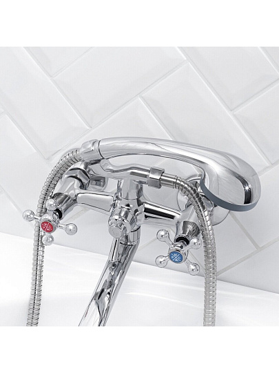 Смеситель для ванны, РМС, с кран-буксой, SL71-143P
