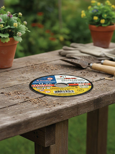 Круг отрезной по металлу, LugaAbrasiv, Extra, BF, диаметр 125х1.2 мм, посадочный диаметр 22.23 мм, зернистость A54, S, 25 шт