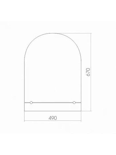 Зеркало Аркада-люкс