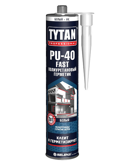 Герметик полиуретановый, Tytan, PU 40, 66244/16791/35780, 310 мл, белый