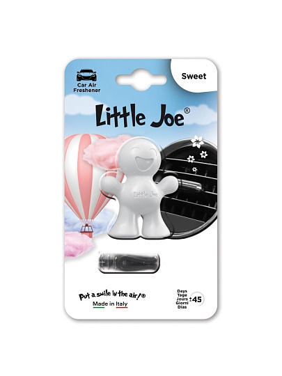 Ароматизатор в машину на дефлектор, сухой 3D, Little Joe, Сладость, EF0220